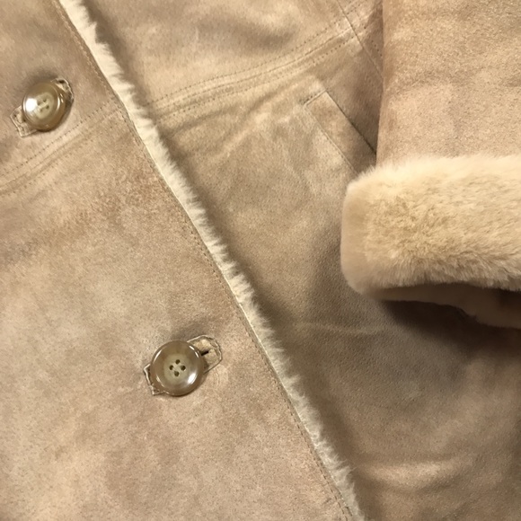 London Fog Womens Medium Suede Fur Jacket - Picture 5 of 8